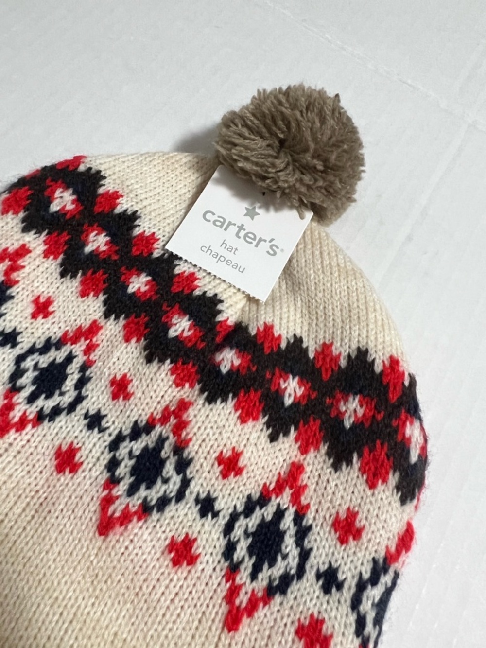 🆕CARTER’S - 6M - NWT - 2PCS - INFANT BOYS CARDIGAN SWEATER & HAT LOT - Picture 9 of 10
